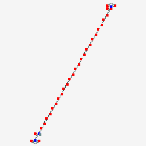 molecular formula C62H111N3O31 B8006521 Mal-amido-PEG24-NHS 