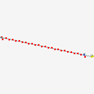 molecular formula C59H115NO27S2 B8006573 Lipoamido-PEG24-acid 