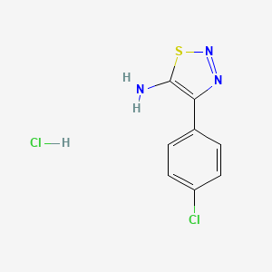 4-(4-Chlorophenyl)-1,2,3-thiadiazol-5-amine hydrochloride
