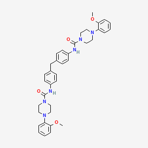 molecular formula C37H42N6O4 B8006821 Diphenylmethane-4,4'-diisocyanate-MOPP-adduct 