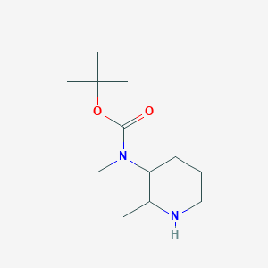 molecular formula C12H24N2O2 B8006957 Tert-butyl N-methyl-N-(2-methylpiperidin-3-YL)carbamate 