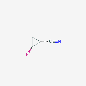 molecular formula C4H4FN B8007170 cis-2-Fluorocyclopropanecarbonitrile 