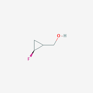 molecular formula C4H7FO B8007176 trans-2-Fluorocyclopropyl)methanol 