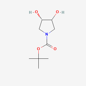 molecular formula C9H17NO4 B8007408 tert-Butyl (3S)-3,4-dihydroxypyrrolidine-1-carboxylate 