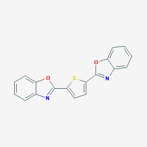 molecular formula C18H10N2O2S B080080 2,2'-噻吩-2,5-二基双(苯并恶唑) CAS No. 12224-41-8