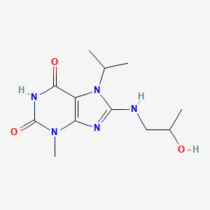 8-(2-Hydroxypropylamino)-3-methyl-7-propan-2-ylpurine-2,6-dione