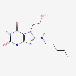 7-(2-Hydroxyethyl)-3-methyl-8-(pentylamino)purine-2,6-dione