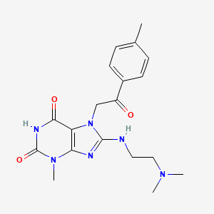 8-[2-(Dimethylamino)ethylamino]-3-methyl-7-[2-(4-methylphenyl)-2-oxoethyl]purine-2,6-dione