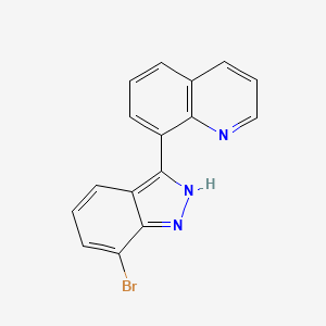 8-(7-bromo-1H-indazol-3-yl)quinoline