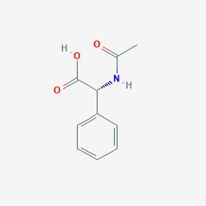 molecular formula C10H11NO3 B080084 (R)-2-Acetamido-2-phenylacetic acid CAS No. 14257-84-2