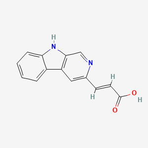 (2E)-3-{9H-pyrido[3,4-b]indol-3-yl}prop-2-enoic acid
