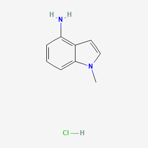 molecular formula C9H11ClN2 B8008442 1-Methyl-1H-indol-4-amine hydrochloride CAS No. 476194-49-7