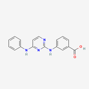 3-[(4-Anilinopyrimidin-2-yl)amino]benzoic acid