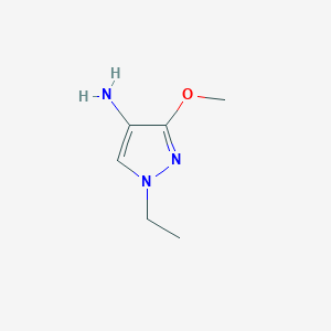 molecular formula C6H11N3O B8008701 1-Ethyl-3-methoxy-1H-pyrazol-4-amine 