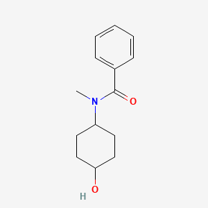 molecular formula C14H19NO2 B8008798 N-(4-hydroxycyclohexyl)-N-methylbenzamide 