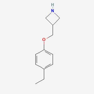 molecular formula C12H17NO B8008810 3-((4-Ethylphenoxy)methyl)azetidine 