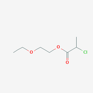 molecular formula C7H13ClO3 B8009062 Propanoic acid, 2-chloro-, 2-ethoxyethyl ester CAS No. 70009-96-0