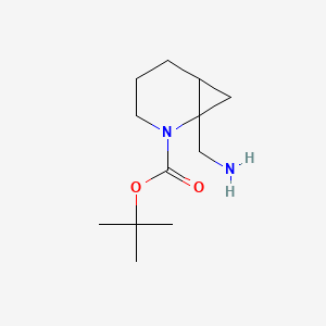 molecular formula C12H22N2O2 B8009087 tert-Butyl 1-(aminomethyl)-2-azabicyclo[4.1.0]heptane-2-carboxylate 