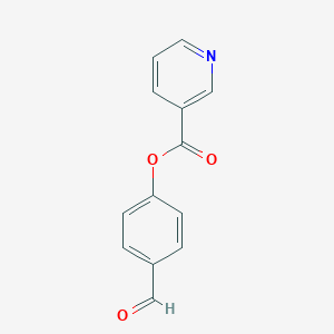 molecular formula C13H9NO3 B080091 (4-formylphenyl) pyridine-3-carboxylate CAS No. 15131-72-3