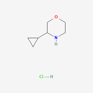 molecular formula C7H14ClNO B8009164 3-Cyclopropylmorpholine hydrochloride 
