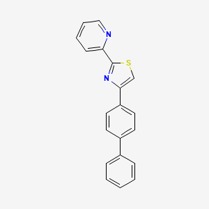 molecular formula C20H14N2S B8009198 4-(4-Biphenylyl)-2-(2-pyridyl)thiazole 