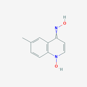 molecular formula C10H10N2O2 B080093 4-(Hydroxyamino)-6-methylquinoline 1-oxide CAS No. 13442-08-5
