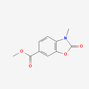 molecular formula C10H9NO4 B8009344 Methyl 3-methyl-2-oxo-1,3-benzoxazole-6-carboxylate 