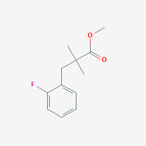 molecular formula C12H15FO2 B8009884 Methyl 3-(2-fluorophenyl)-2,2-dimethylpropanoate 