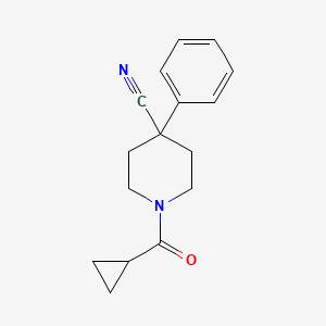 1-(Cyclopropanecarbonyl)-4-phenylpiperidine-4-carbonitrile