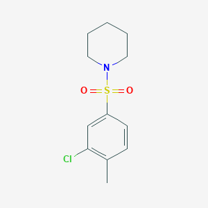 1-((3-Chloro-4-methylphenyl)sulfonyl)piperidine
