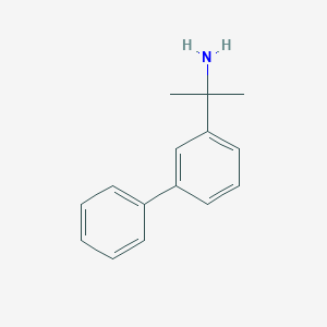 molecular formula C15H17N B8010143 2-([11'-Biphenyl]-3-yl)propan-2-amine hydrochloride 
