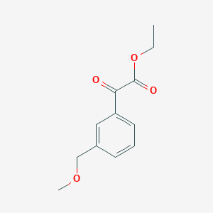 molecular formula C12H14O4 B8010173 Ethyl 2-[3-(methoxymethyl)phenyl]-2-oxoacetate 