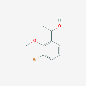 molecular formula C9H11BrO2 B8010196 1-(3-Bromo-2-methoxyphenyl)ethanol 