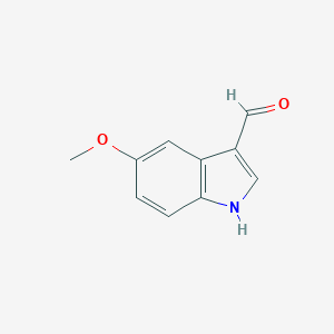 molecular formula C10H9NO2 B080102 5-Methoxy-1H-indole-3-carbaldehyde CAS No. 10601-19-1