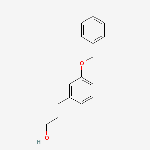 molecular formula C16H18O2 B8010233 3-[3-(BENZYLOXY)PHENYL]PROPAN-1-OL 