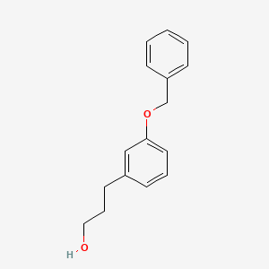 molecular formula C16H18O2 B8010233 3-[3-(Benzyloxy)phenyl]-1-propanol 