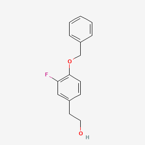 molecular formula C15H15FO2 B8010249 2-(4-(Benzyloxy)-3-fluorophenyl)ethanol 