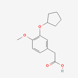 3-Cyclopentyloxy-4-methoxyphenylacetic acid