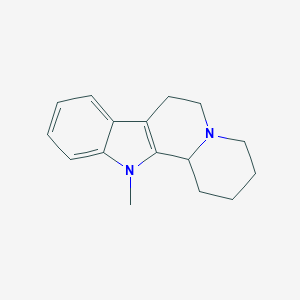 molecular formula C16H20N2 B080111 12-methyl-2,3,4,6,7,12b-hexahydro-1H-indolo[2,3-a]quinolizine CAS No. 13233-45-9