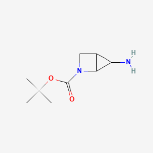 molecular formula C9H16N2O2 B8011185 Tert-butyl 5-amino-2-azabicyclo[2.1.0]pentane-2-carboxylate 