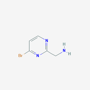 molecular formula C5H6BrN3 B8011209 C-(4-Bromo-pyrimidin-2-yl)-methylamine 