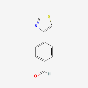 molecular formula C10H7NOS B8011230 4-(1,3-thiazol-4-yl)benzaldehyde CAS No. 127406-12-6