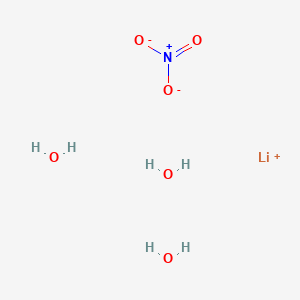 molecular formula H6LiNO6 B080113 Lithium nitrate--water (1/1/3) CAS No. 13453-76-4