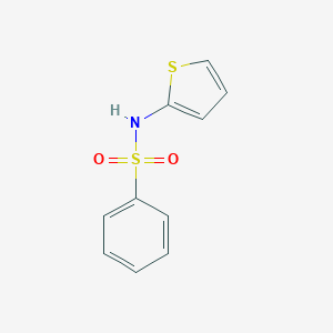 molecular formula C10H9NO2S2 B080114 N-(thiophen-2-yl)benzenesulfonamide CAS No. 13053-76-4