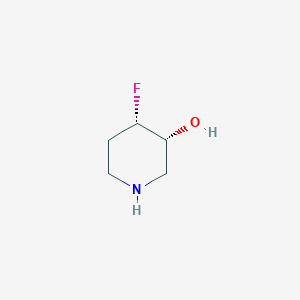 molecular formula C5H10FNO B8011710 (3R,4S)-4-Fluoropiperidin-3-ol 