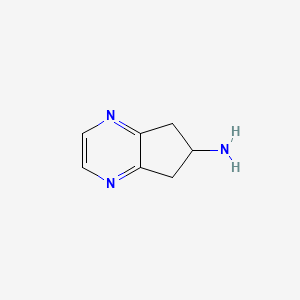 5H,6H,7H-cyclopenta[b]pyrazin-6-amine