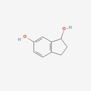 molecular formula C9H10O2 B8011805 Indan-1,6-diol 