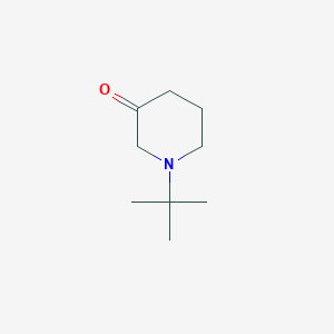 molecular formula C9H17NO B8011827 1-tert-Butyl-piperidin-3-one 