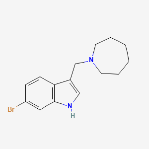 molecular formula C15H19BrN2 B8012164 3-(Azepan-1-ylmethyl)-6-bromo-1H-indole 