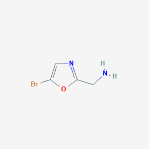 molecular formula C4H5BrN2O B8012174 C-(5-Bromo-oxazol-2-yl)-methylamine 